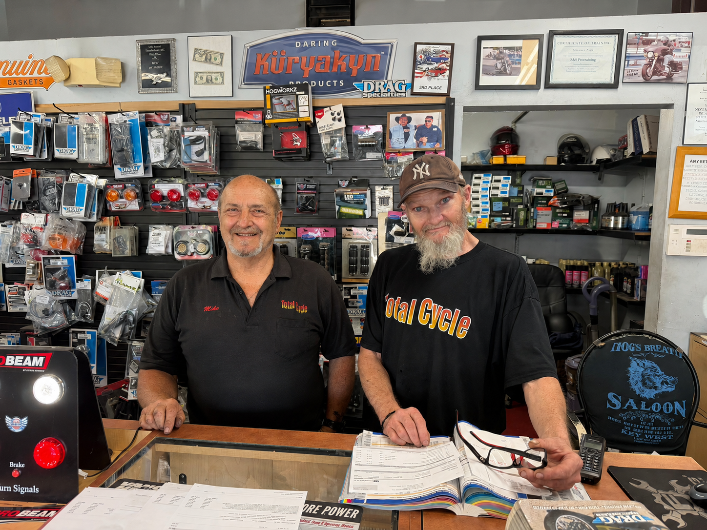 Mike Papa and the Total Cycle team in Rochester, NY