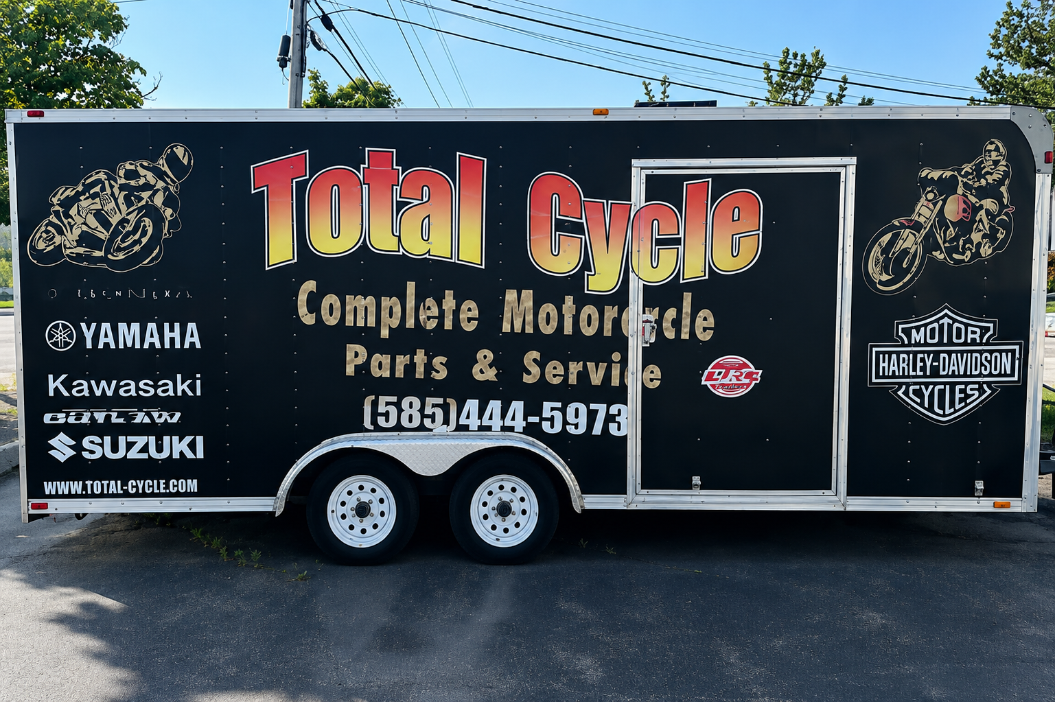 Motorcycle trailer transport service from Total Cycle in Rochester, NY